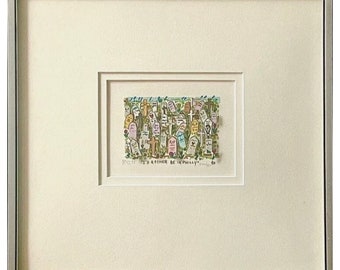 May include: A framed print of a colourful illustration of a graveyard with tombstones and crosses. The text "I'd rather be in Philly" is written at the bottom of the print.