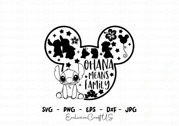 Stitch SVG Ears Svg Png Clipart Cut File Silhouette - Etsy