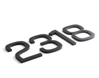 Designer Metal House Numbers: Floating Address Numbers