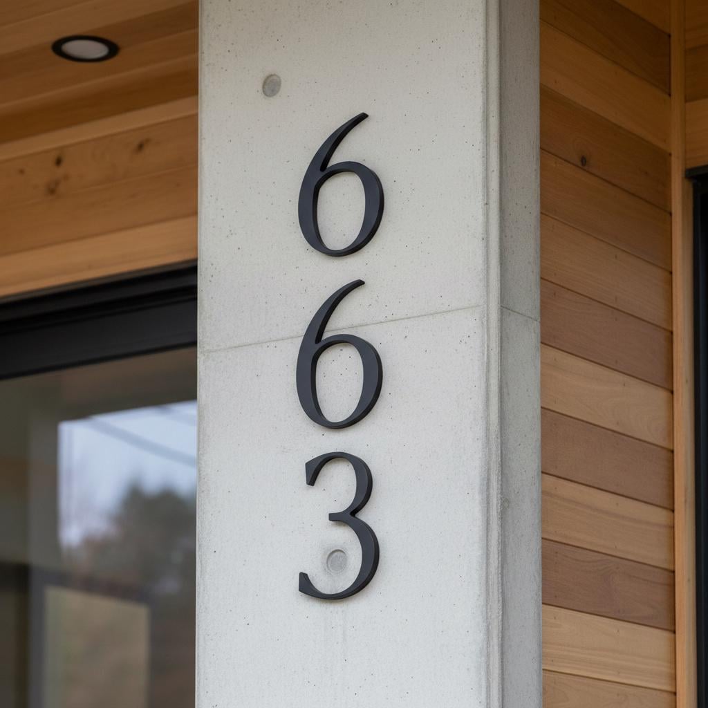 Elegant Metal House Numbers: Floating Address Numbers - Etsy