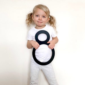 Large House Numbers - 12 Inch Black Metal Address Numbers