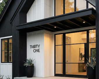 Modern Metal Address Letters for House & Business Name Signs