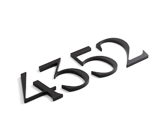 Elegant Metal House Numbers: Floating Address Numbers