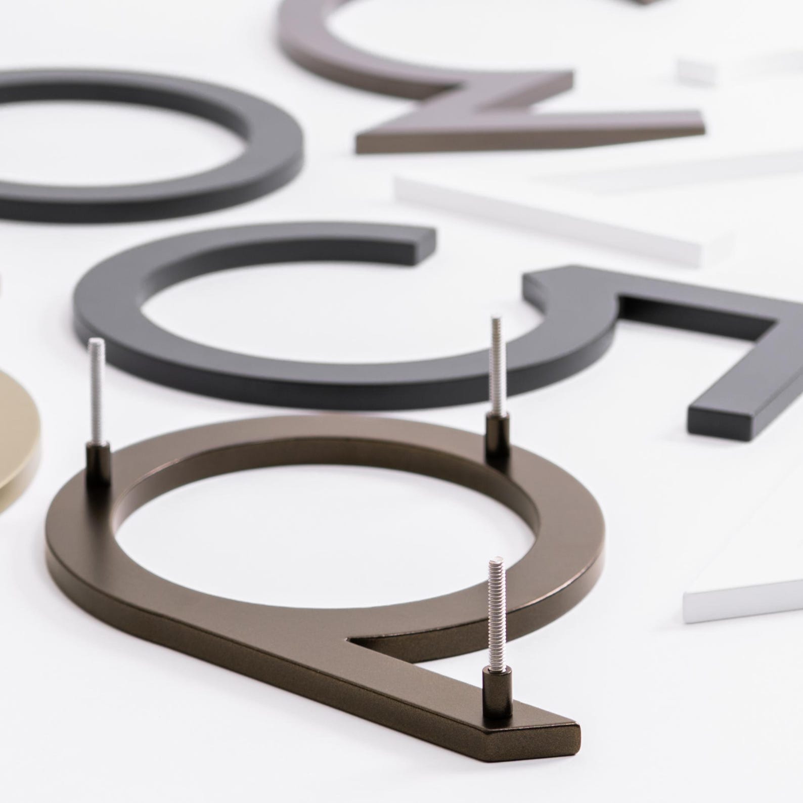 Large Address Numbers Large Address Numbers: 10 Inch Dark Bronze Modern House Numbers - Etsy
