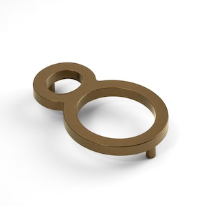 Bronze House Numbers: 4 Inch Metal Floating Address Numbers