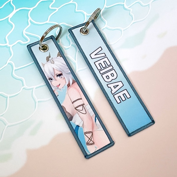 Anime Veibae Jet Tag VShojo VTuber Itasha Car Keychain Keyring Waifu