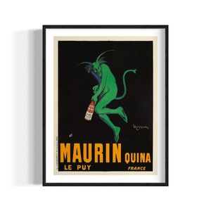 Maurin Quina 悪魔悪魔ヴィンテージ広告ポスター