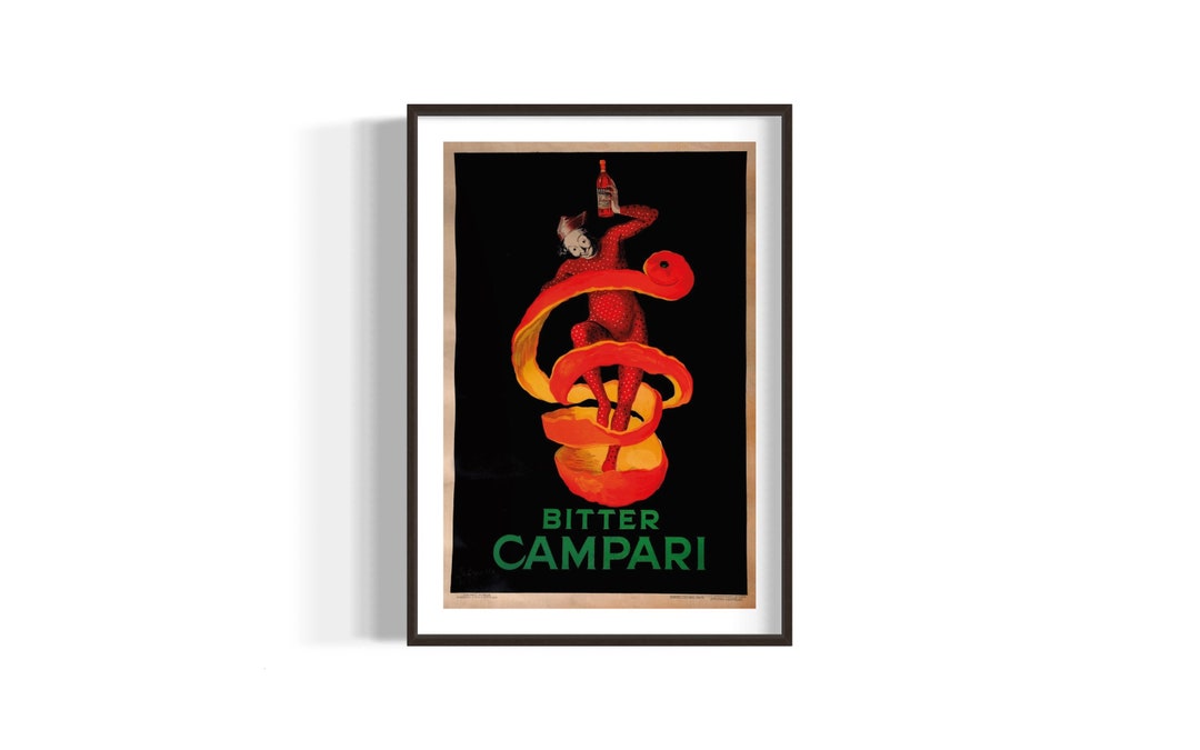 Poster Bitter Campari – Affiche Bar Vintage – 1930-1960 – Papier Satiné – ShopArt