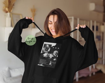 Miley Cyrus Collage Print Hoodie, Ethically Grown US Cotton