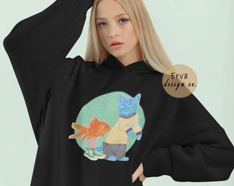 Unisex Gumball Cotton Hoodie: Cartoon Network Sweatshirt