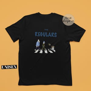 Unisex &#39;The Regulars&#39; Print T-Shirt, Rigby and Mordecai , Gift for Friends, 90s Cartoons T-Shirt , Funny Cartoon Graphic Tee,Nostalgia Shirt