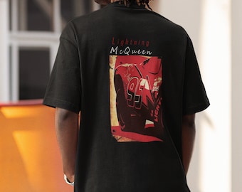 Retro Lightning McQueen T-Shirt: Cars Movie Unisex Tee