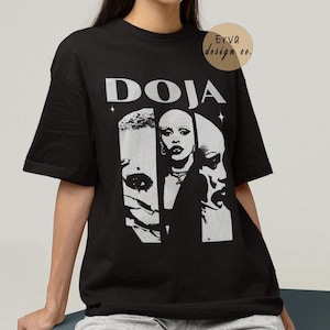 Doja Cat Print Cotton Tee: Music Lover Concert Top