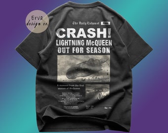 Retro McQueen T-Shirt: Cars Movie Graphic Tee