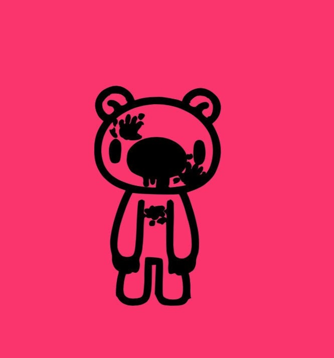 Gloomy Bear Decal Etsy