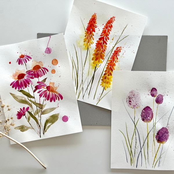 Leichtes botanisches Aquarell