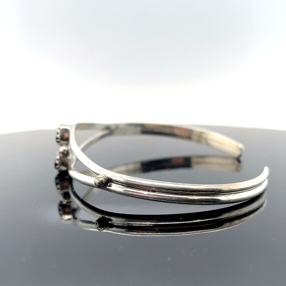 Vintage Native American Sterling Silver and Onyx … - image 7