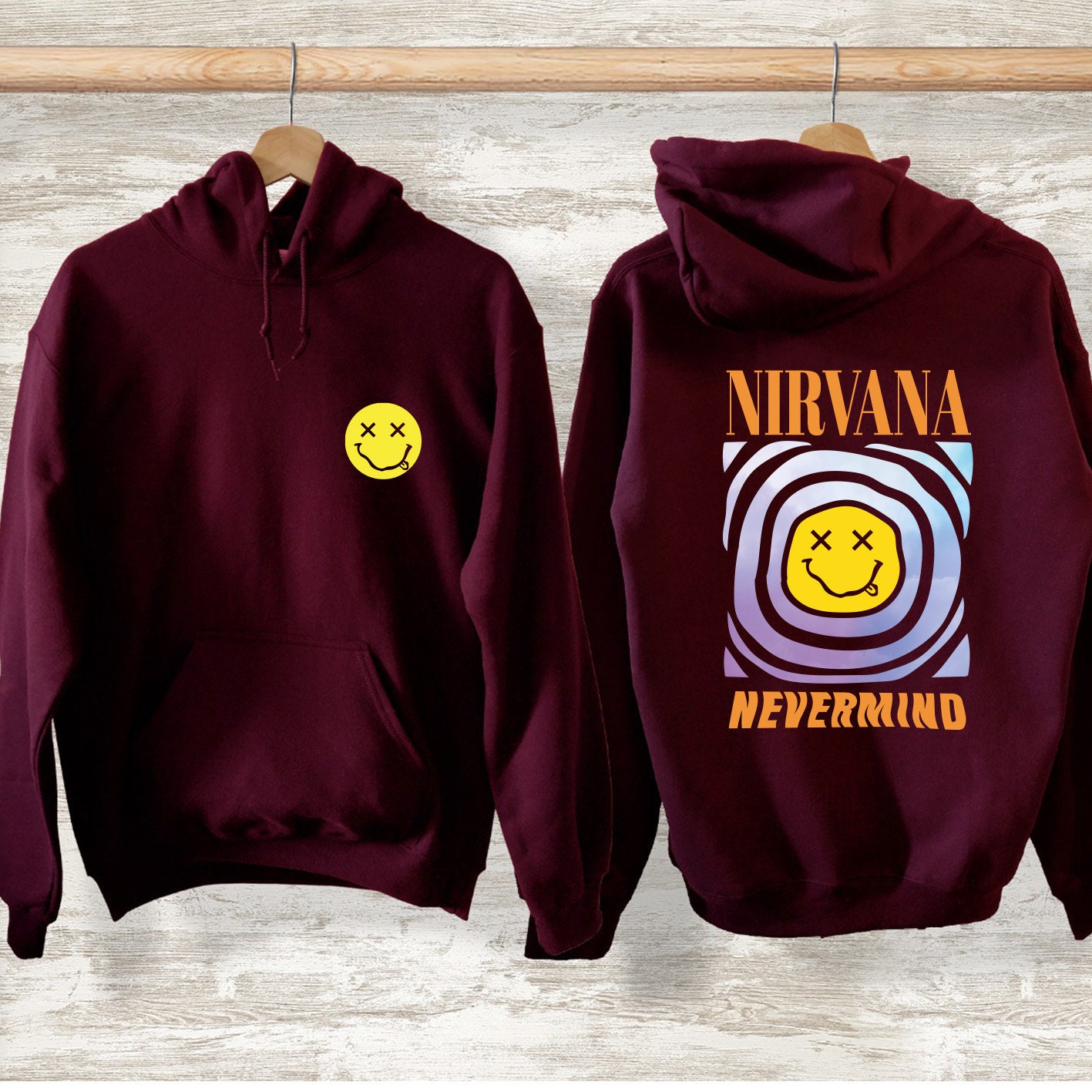 Nirvana Hoodie - Etsy