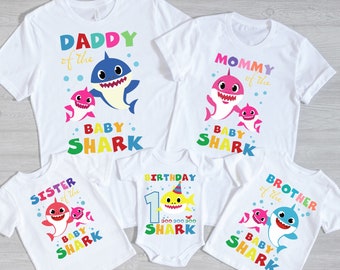 Baby Shark Birthday Outfit Etsy