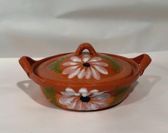 Casuela de barro vidriado libre de plomo