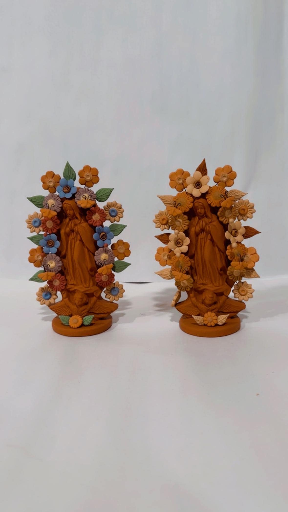 Virgen de guadalupe barro de pastillaje