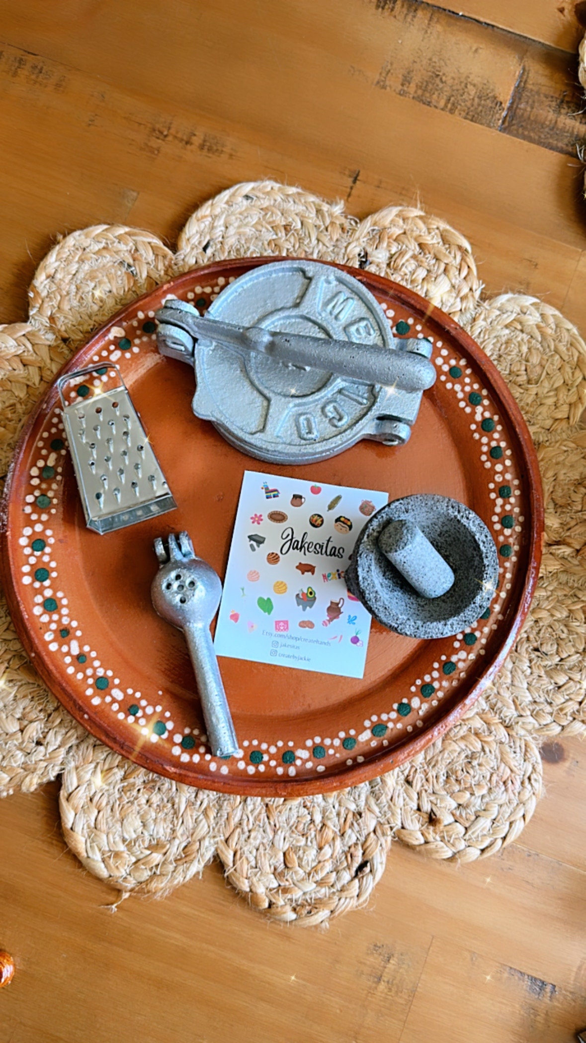 Mexican Kitchen Huacal With Miniature Accessories Trasterito De Cocina Con  Accesorios En Miniatura Huacal Mexicano 