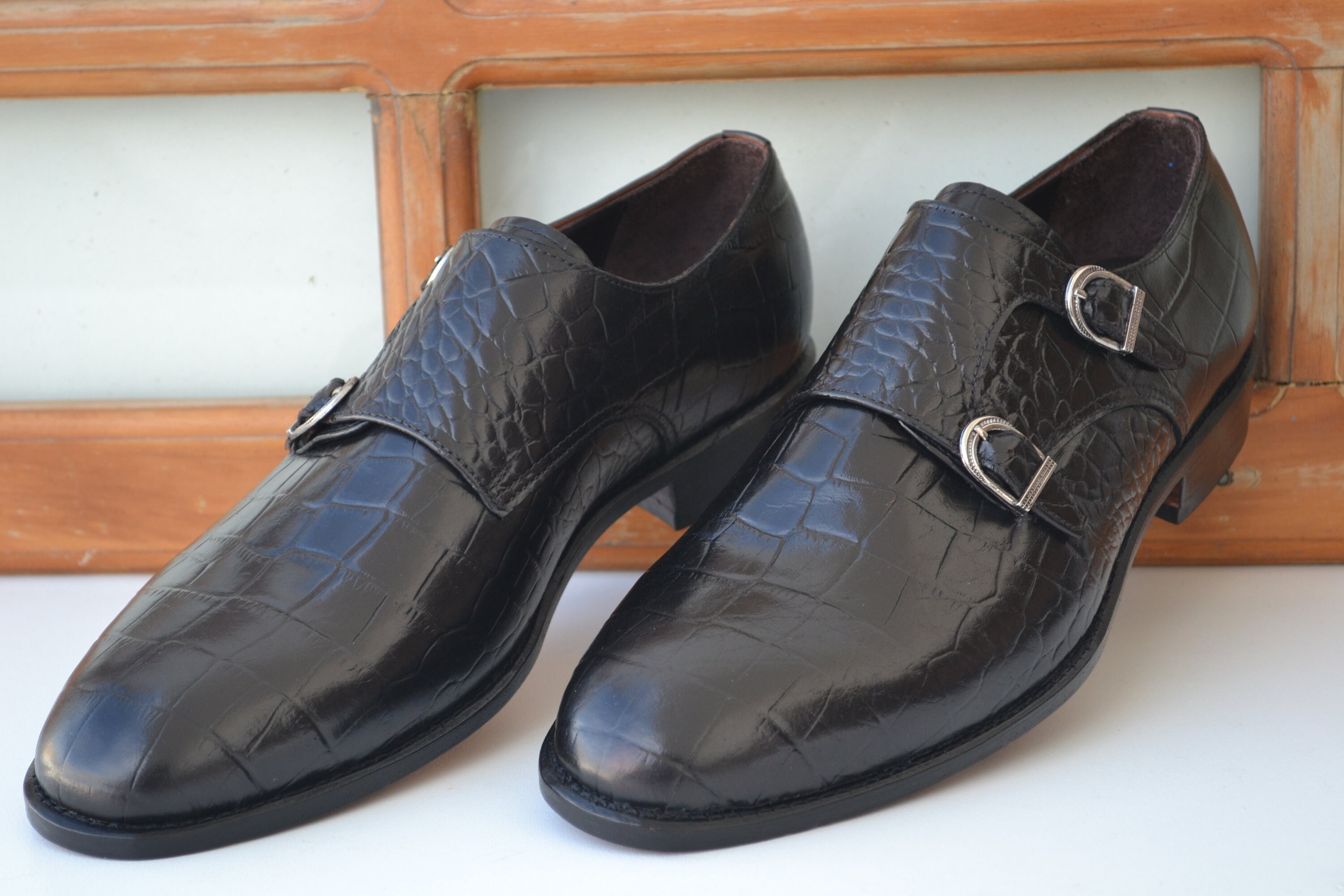 Handgemaakte alligator reliëf lederen kwastje loafer schoenen voor mannen Schoenen Herenschoenen Oxfords & Wingtips 