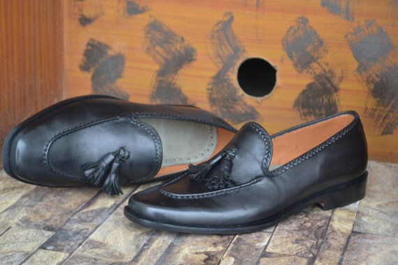 Bespoke Men's Handmade Black Color Genuine Leather Slip On Stylish Men Loafer Shoes, Wedding Shoes, Party Shoes, Office Shoes, Men Shoes
