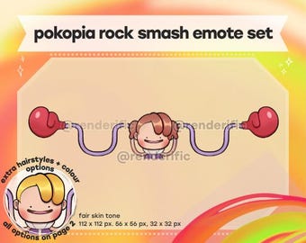Pokopia Pokemon Ditto Player Rock Smash Joined Emote (Fair) , Emotes,  Emotes for Discord, Twitch and YouTube