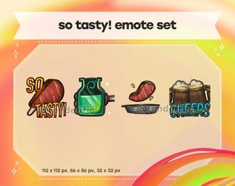 SO TASTY! Monster Hunter Wilds, Emotes, Health, Potion, Cooking, Palico, Cheers, MH, Emotes for Discord, Twitch and YouTube