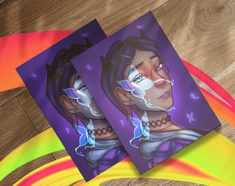 Valorant: Clove A5 Art Print Matte Finish, FPS, Riot, Gaming, Art Print, Controller, Fanart