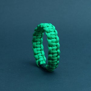 Safak Bracelet • Safak 7 • Green | Paracord Bracelet, Green Bracelet, Handmade Braid Jewelry, Military Bracelet, Gift for Her, Gift for Him