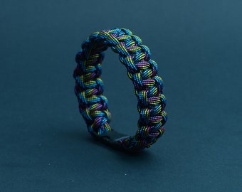 Safak Bracelet • Gokce 15 • Pixel Paracord Bracelet, Colorful