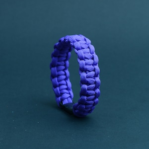 Safak Bracelet • Safak 8 • Purple | Paracord Bracelet, Purple Bracelet, Gift for Him, Gift for Women, Minimal Jewelry, Bracelet Gift, Woven
