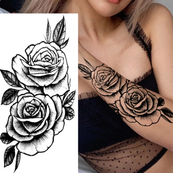 1sheet Elegant Flower Pattern Temporary Tattoo Waterproof Long Lasting  Tattoo Sticker Men Women Daily Party Holiday Decors Halloween Makeup  Accessories Ideal Choice Gifts - Toys & Games - Temu