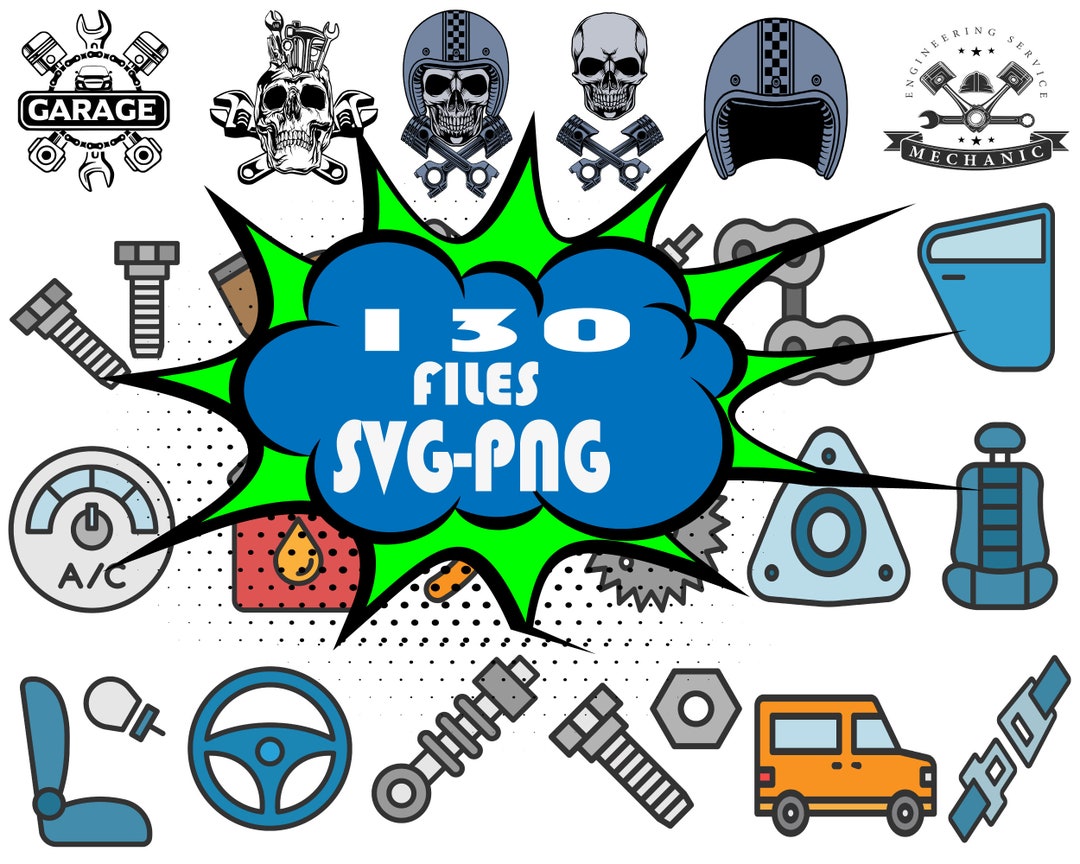 Car Parts SVG Files , Car SVG Bundle, Layered SVG Car Parts, Cut File