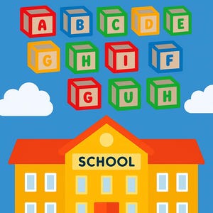 Cube Font Svg, Cubes Alphabet Svg Files, Kids Svg Bundle, For Kids Svg, Layered Svg For Cricut File, Digital Files, Vector Cube Files, Png