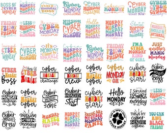 Oferta de Cyber Monday SVG, Descarga digital de Cyber Monday, Ofertas de Cyber Monday PNG, Ideas de regalos de Cyber Monday SVG, Decoración de fiesta de Cyber Monday Svg