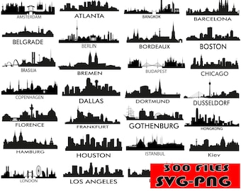 154+ Wahrzeichen SVG Silhouette Dateien Bundle, Alle großen Städte Wahrzeichen Silhouette, Großstadt SVG-Datei, bedruckbar, Silhouette, Png-Dateien, Clipart,