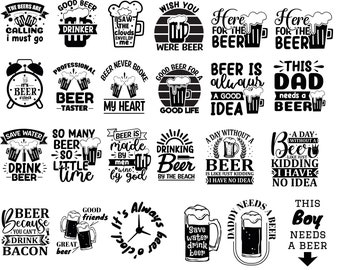 120+ Different Design Beer Quotes SVG Bundle, Beer Glass SVG, Beer Mugs Cups SVG, Beer Png, Beer Svg for Cricut, Cut File, Silhouette,