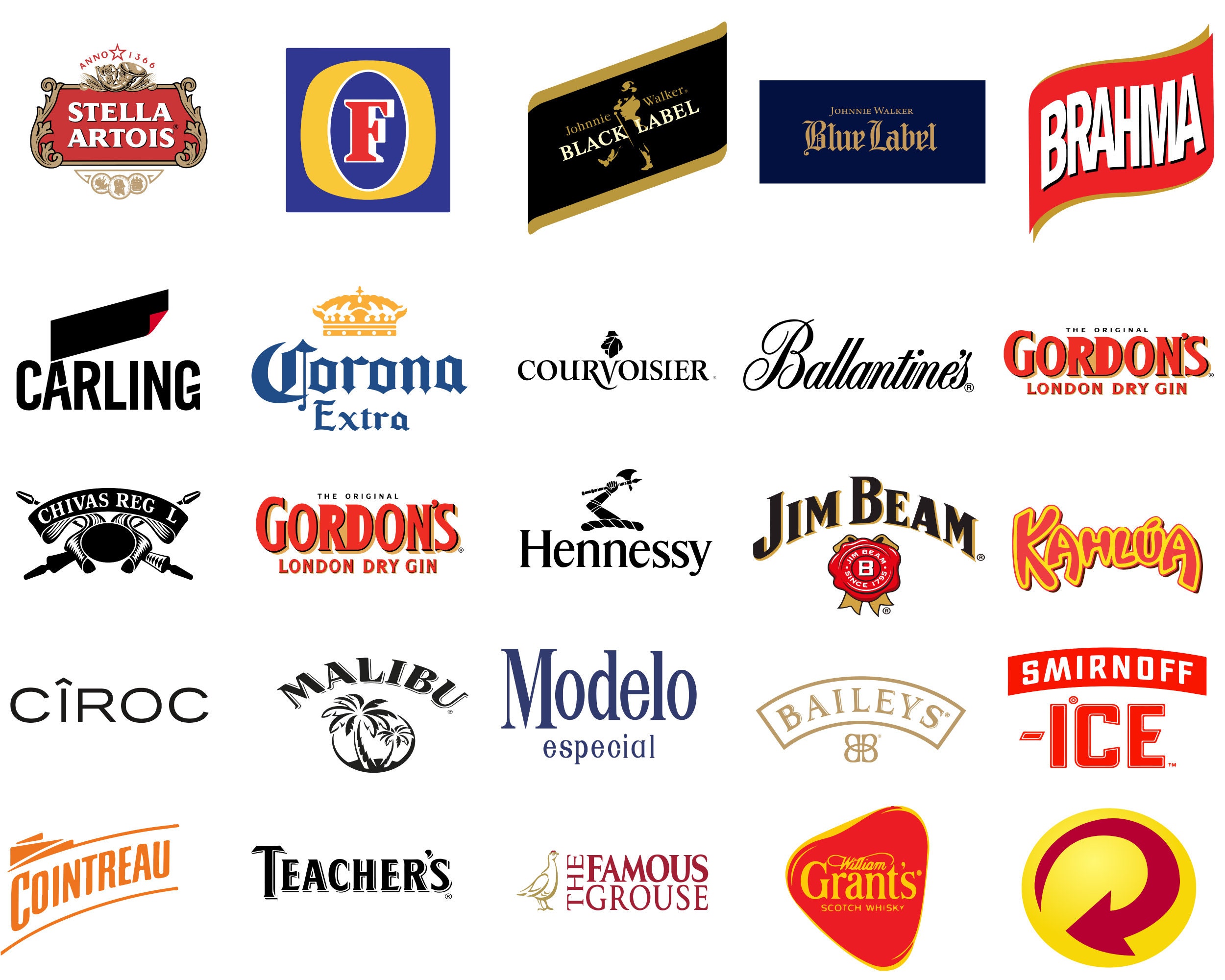 Famous Liquor Brand Logos