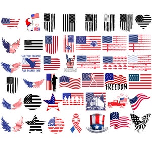 4th of July Svg Png Bundle, American Flag SVG, USA Flag SVG, American Flag Clipart, Distressed American Flag Svg, American Flag Vector