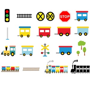 Train pour enfants Svg, fichiers éducatifs pour enfants, ensemble de Svg pour enfants, Svg en couches, Cricut pour Svg, fichier coupé, Clipart, transparent, imprimable, fichier Png