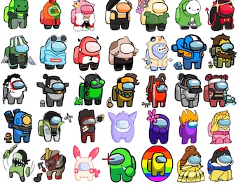 Onder ons SVG-clipart: gamegraphics bemanningslid en bedrieger (digitale download)