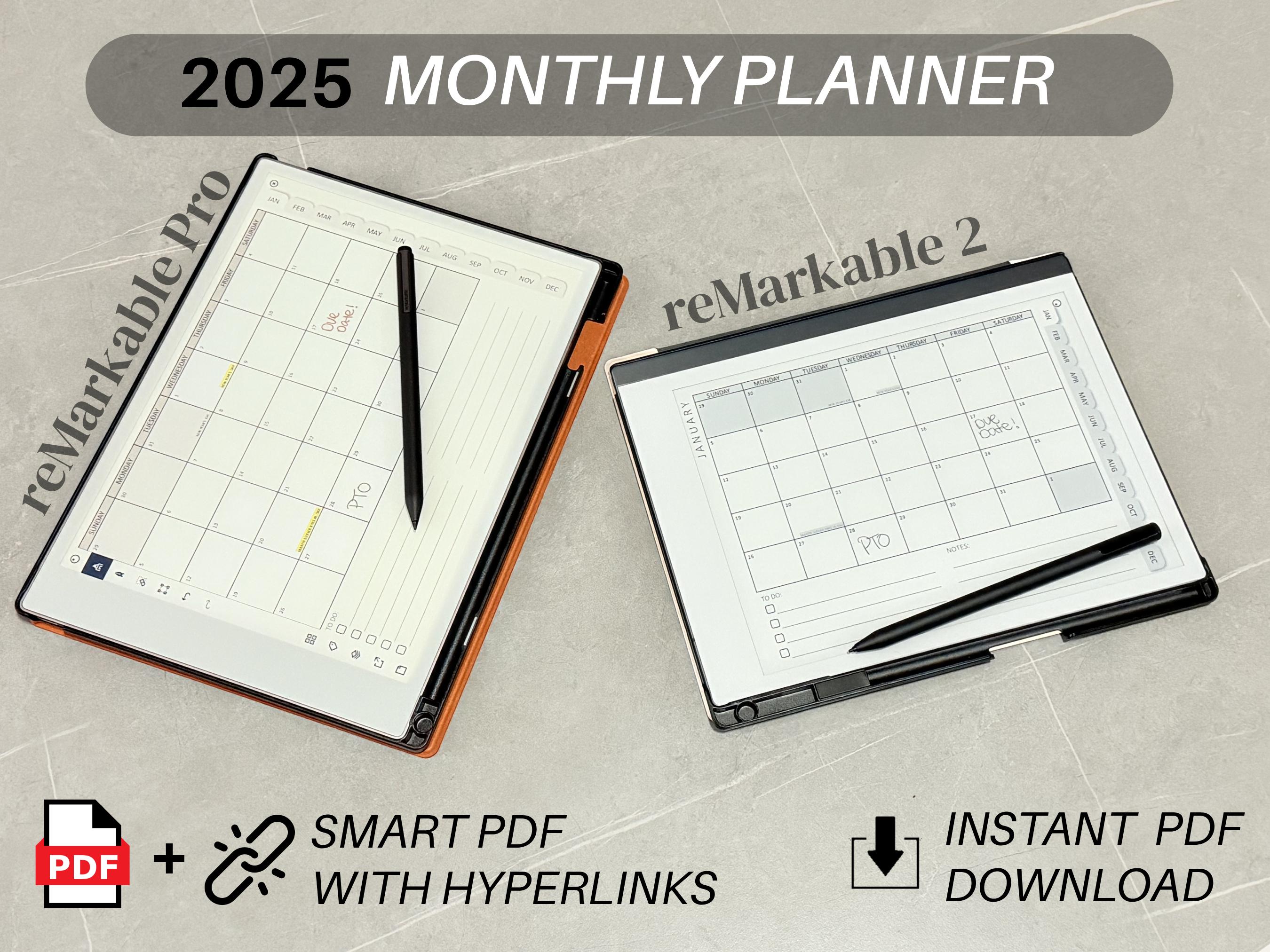 2025年注目の月間プランナー（ペーパープロと2） - Etsy 日本