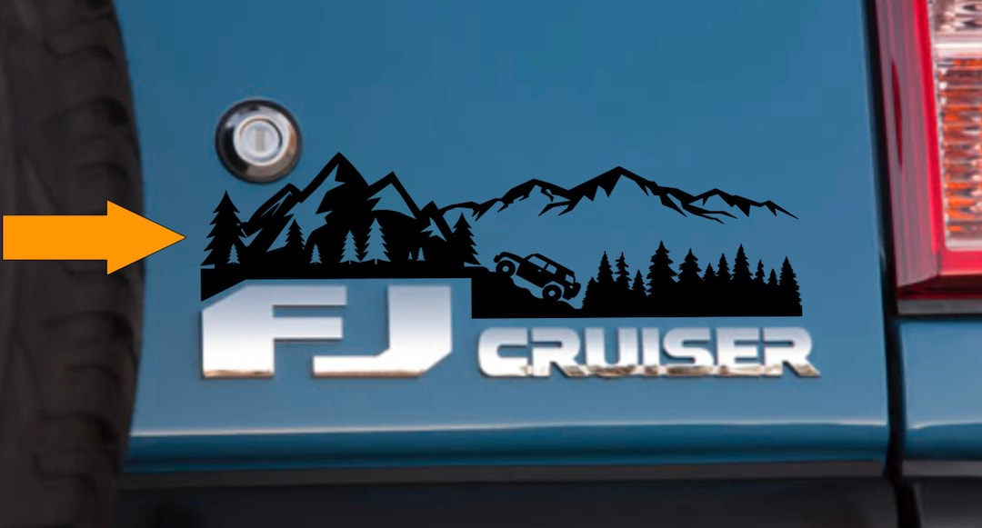 FJ Cruiser Decal, Mountain/evergreen and Desert/arch Themed. 11 ...