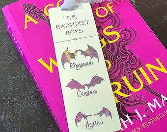 Batstreet Boys Bookmark | Bat Boys| ACOMAF | ACOTAR Merch | Book Merch