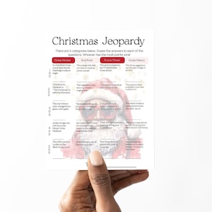 Christmas Jeopardy Game, Black People Christmas Games,African American Christmas Game, Black Jeopardy Game, Christmas Jeopardy, Black Santa