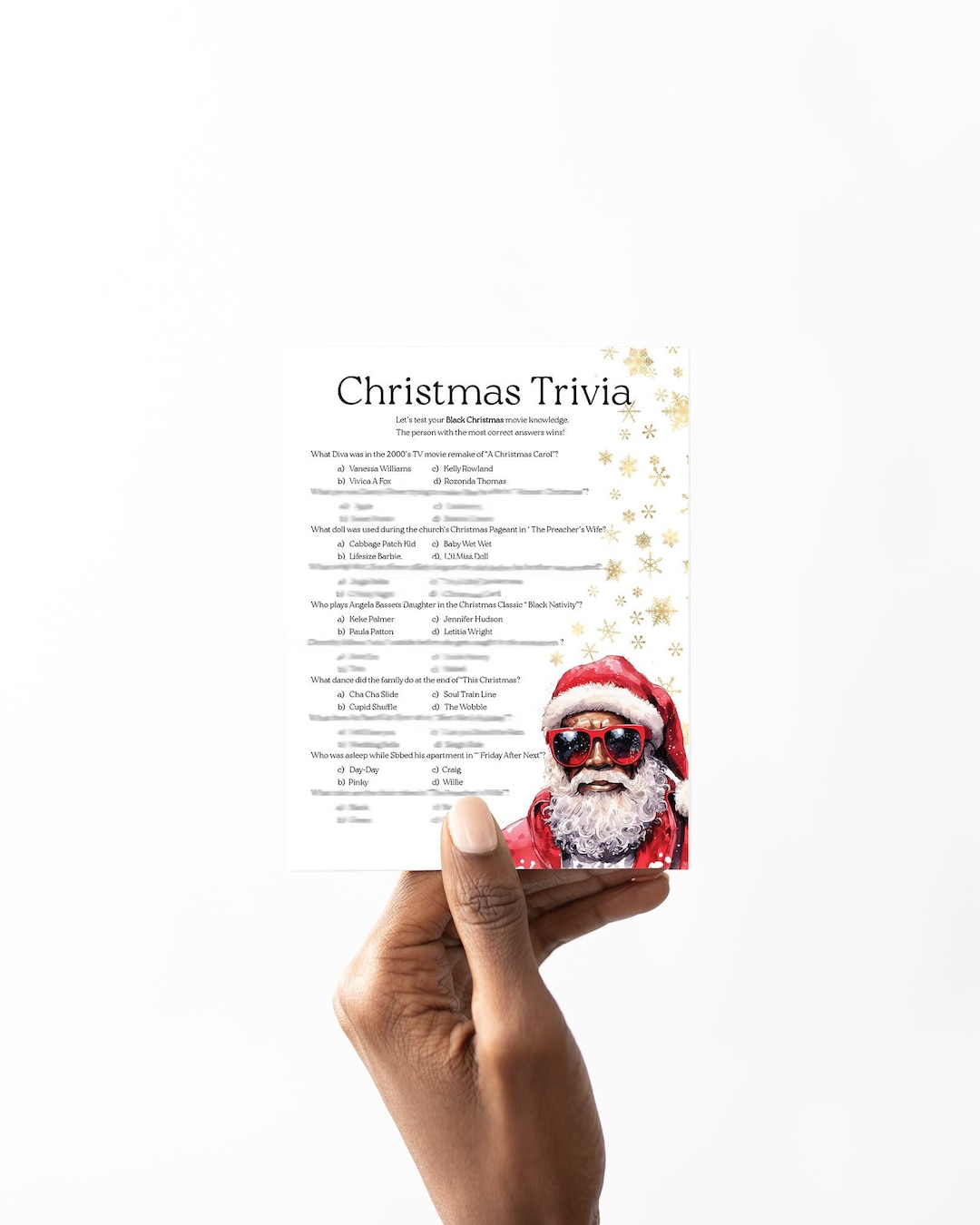 Christmas Trivia, Black People Christmas Games, African American ...