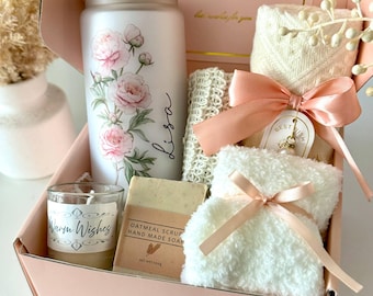 Birthday Gift Box for Her, Personalized Birthday Gift Basket Set for Daughter Mom Best Friend Sister Women Hug in a Box Happy Birthday Hygge